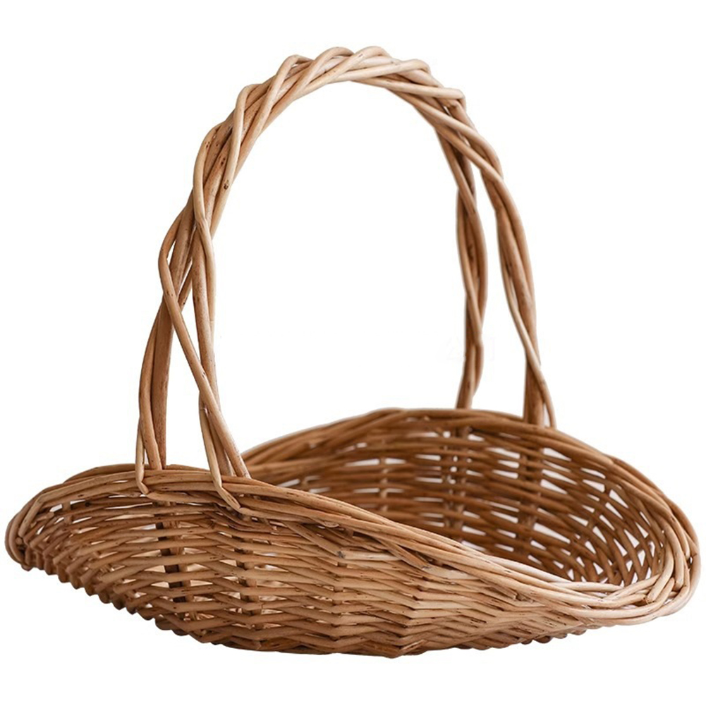 Handwoven wicker basket with c - Basket Bag Wicker บทวิจารณ์และราคา