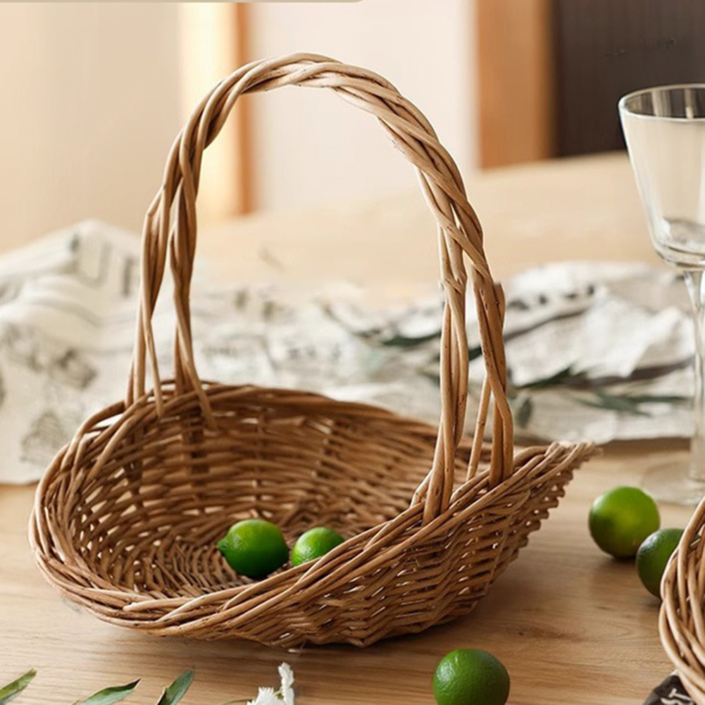Handwoven wicker basket with c - Basket Bag Wicker บทวิจารณ์และราคา