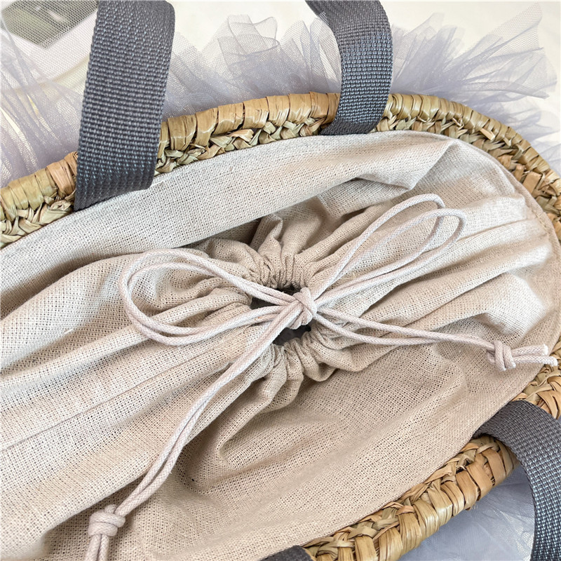 Handwoven Bamboo Handle Wicker - Basket Bag Wicker บทวิจารณ์และราคา