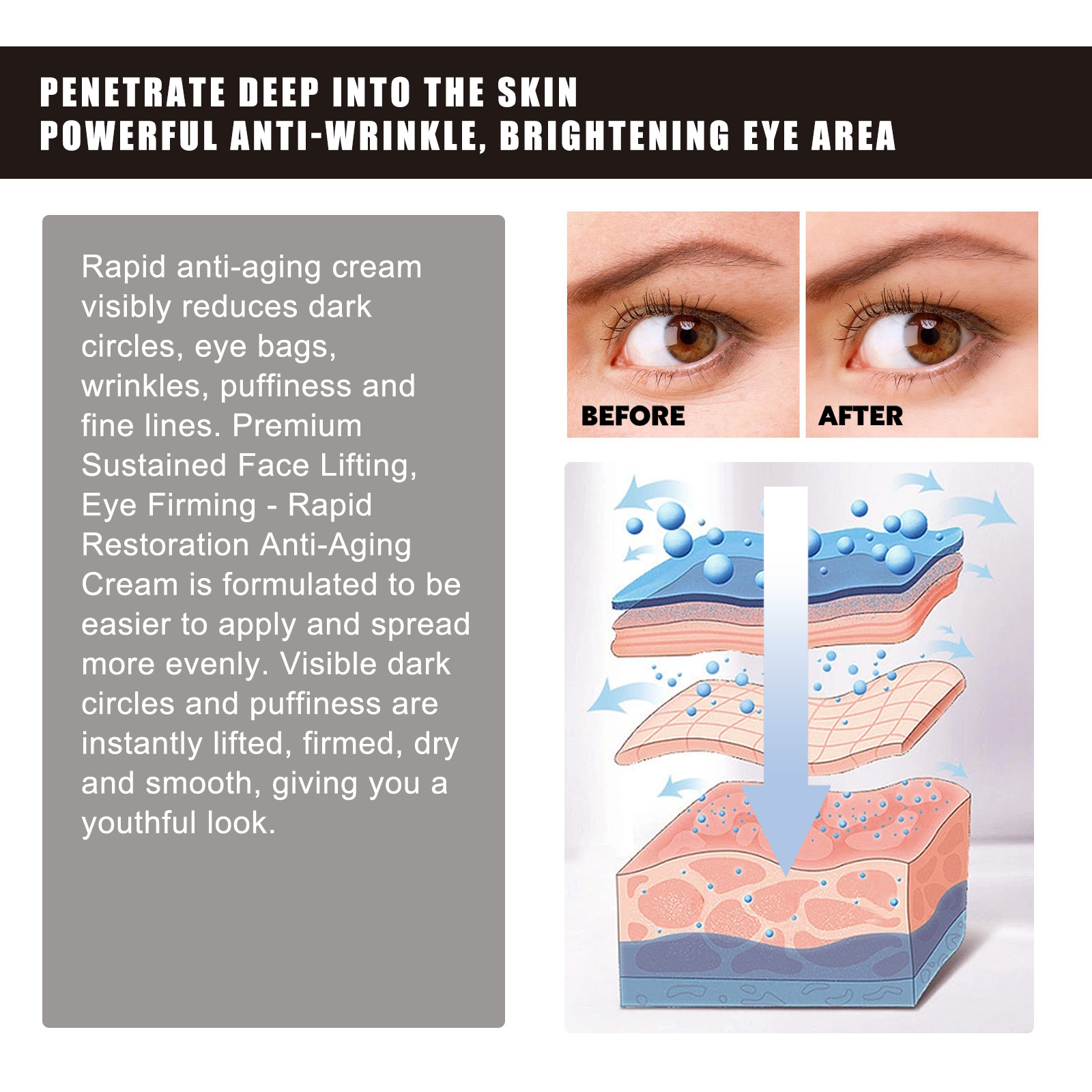 OUHOE Retinol Eye Cream Anti-W - Women Bags Under Eyes บทวิจารณ์และราคา