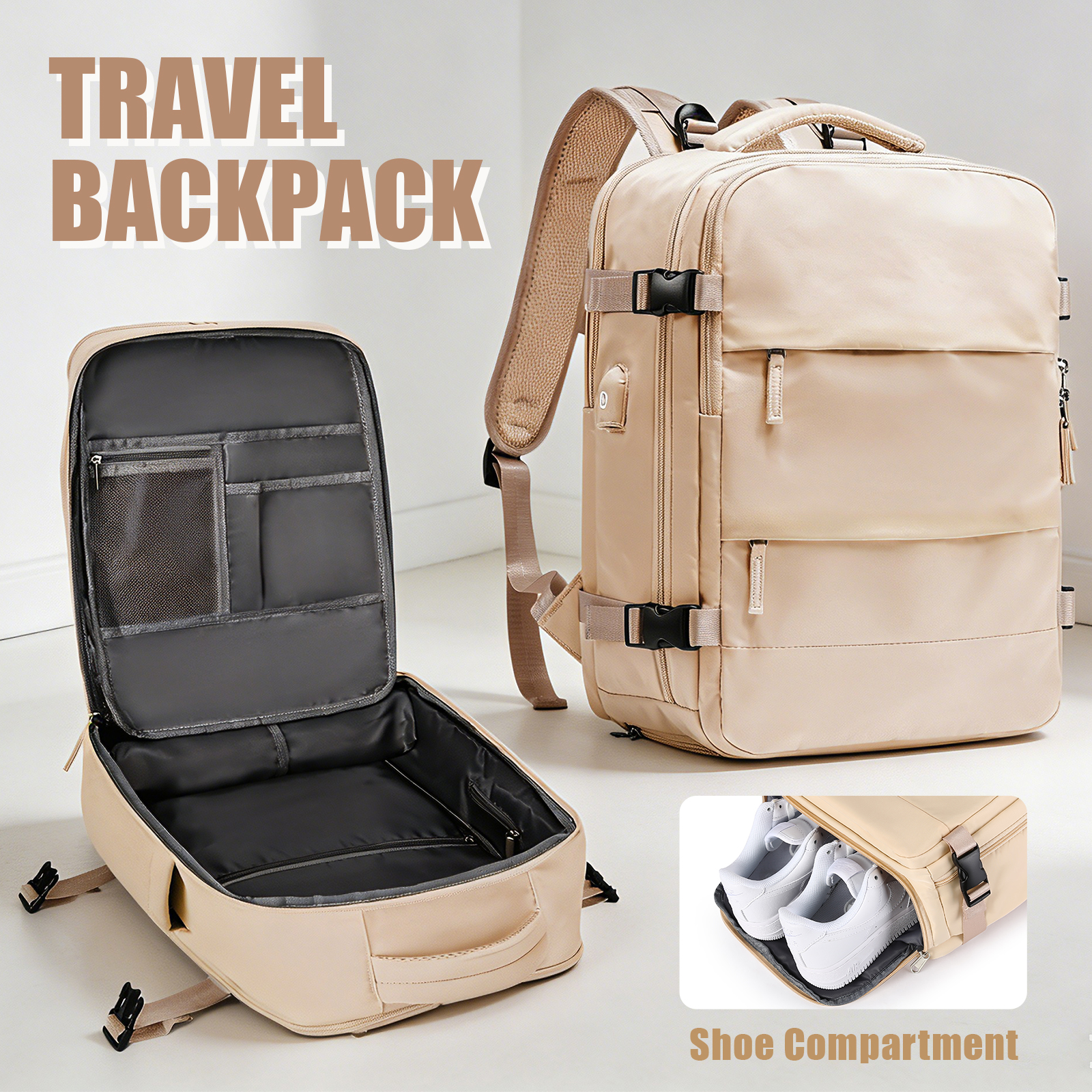 Large Travel Backpack for Men  - Women Bags And Shoes บทวิจารณ์และราคา