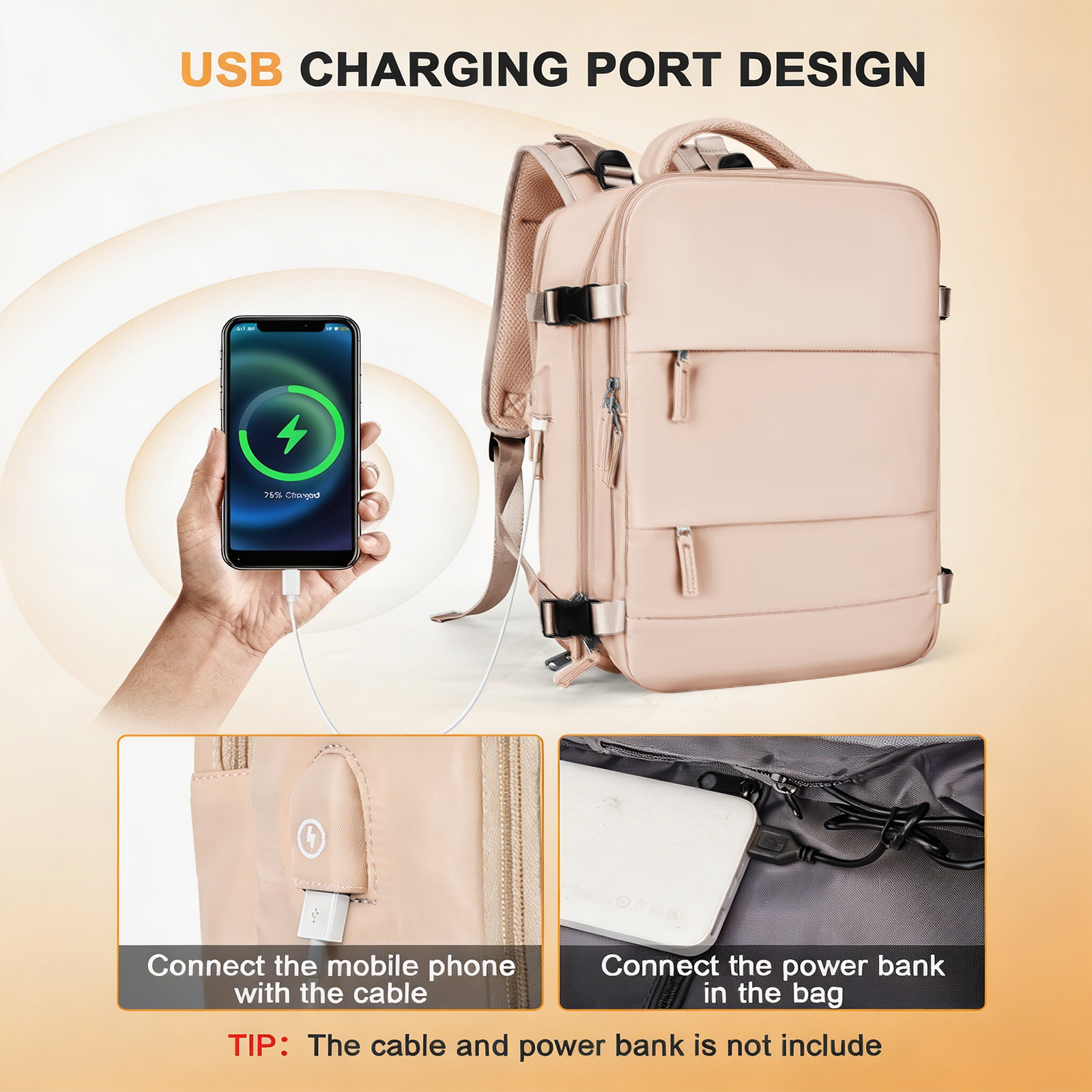 Large Travel Backpack for Men  - Women Bags And Shoes บทวิจารณ์และราคา