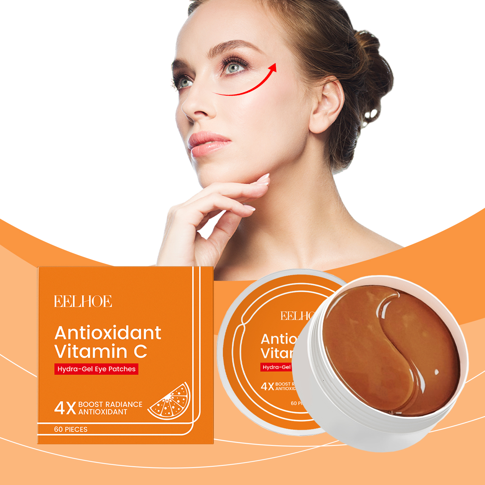 60Pcs Vitamin C Eye Patches Re - Women Bags Under Eyes บทวิจารณ์และราคา