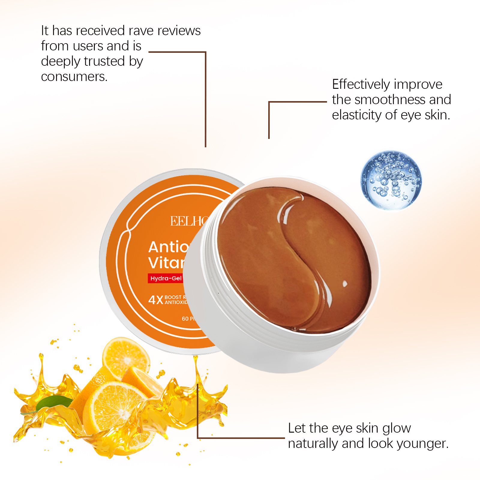 60Pcs Vitamin C Eye Patches Re - Women Bags Under Eyes บทวิจารณ์และราคา