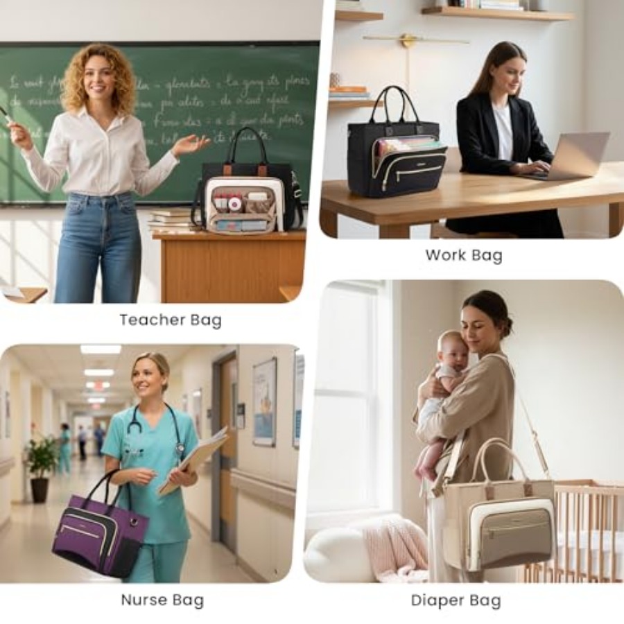 Teacher Tote Bag for Women, La - Women'S Bags For Work บทวิจารณ์และราคา