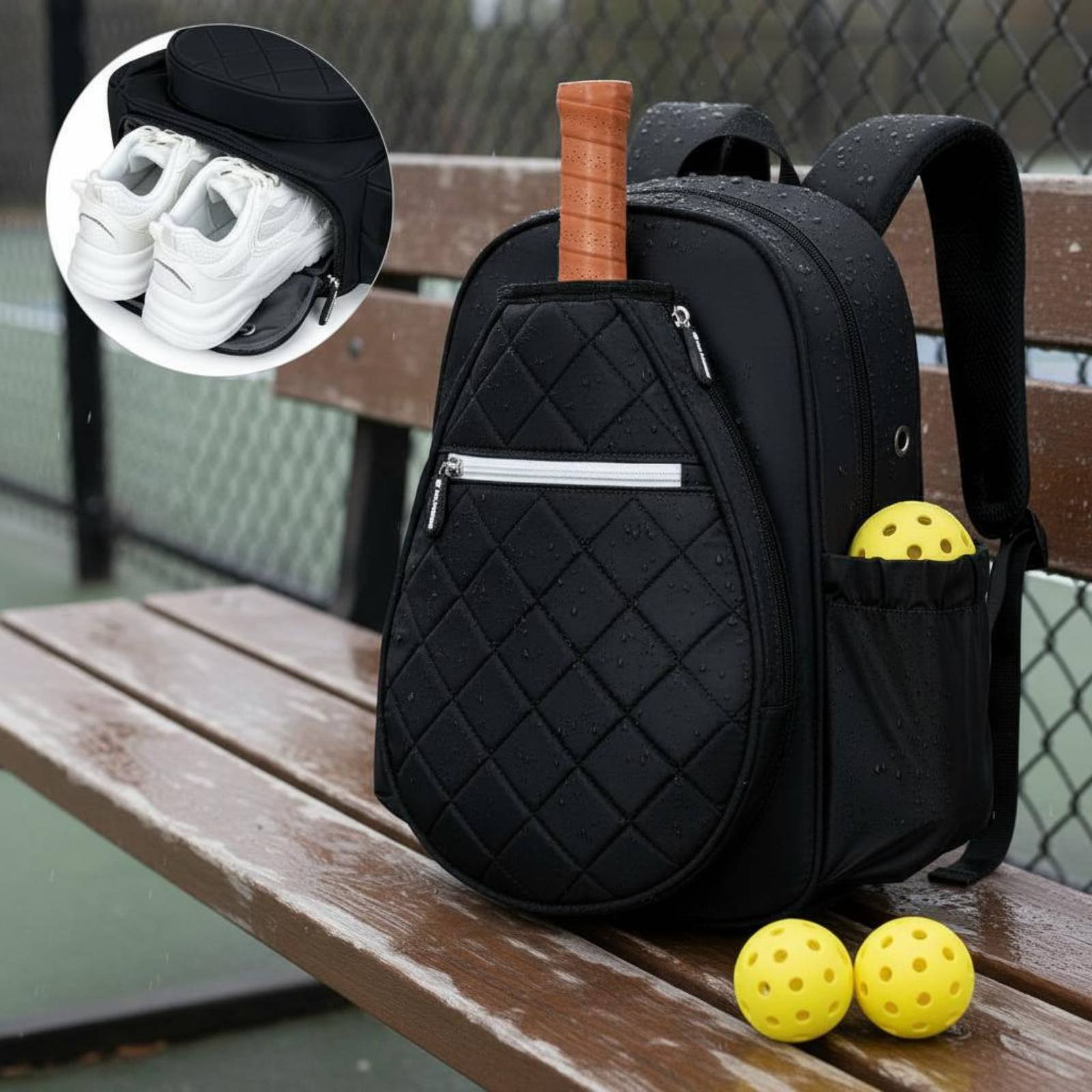 Quilted Pickleball Backpack Li - Women Bags And Shoes บทวิจารณ์และราคา