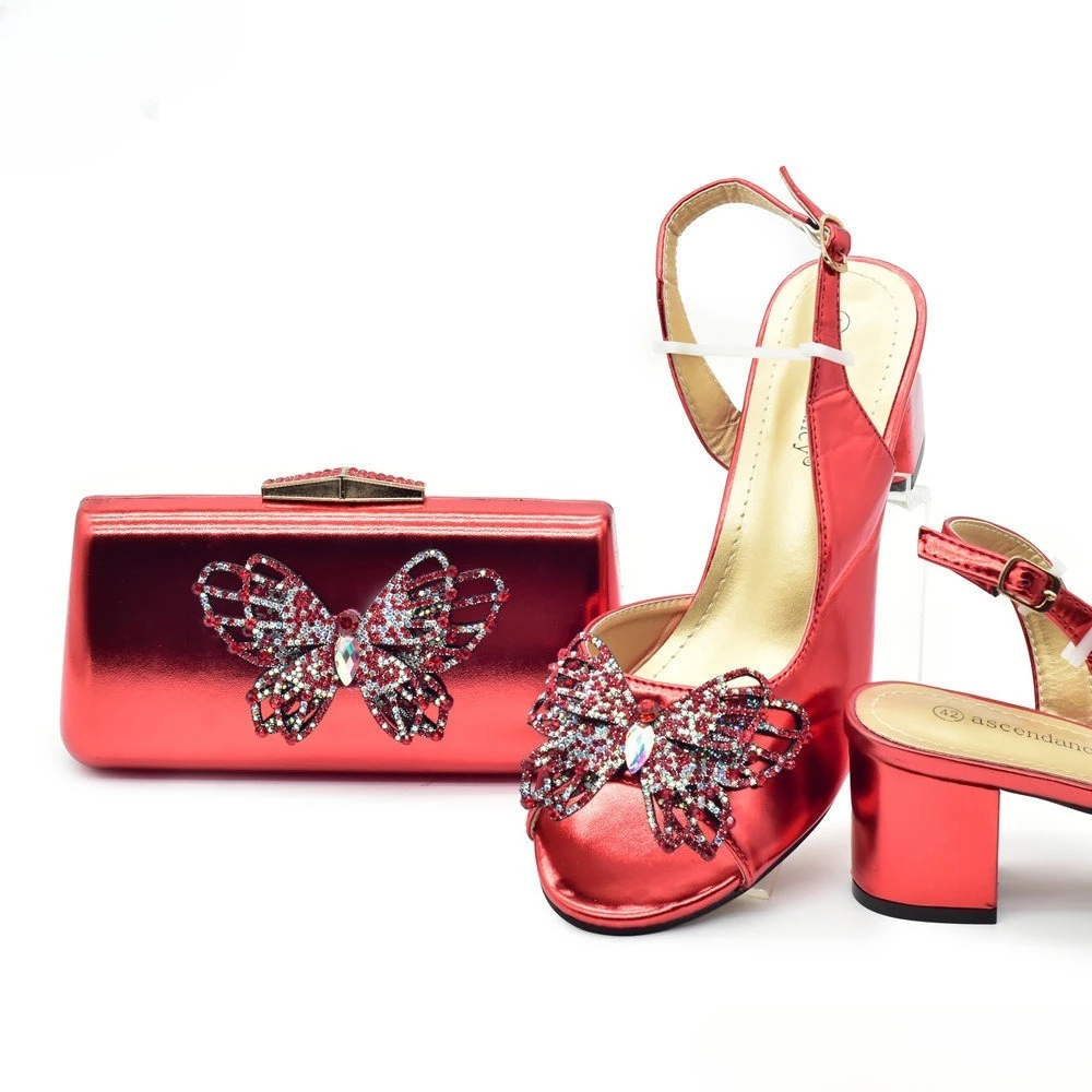 Matching Shoes and Bag Set for - Women Bags And Shoes บทวิจารณ์และราคา