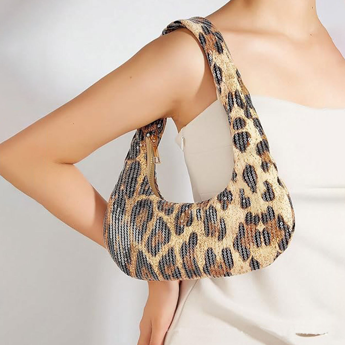 Sequin Leopard Print Evening C - Evening Bag Beaded บทวิจารณ์และราคา
