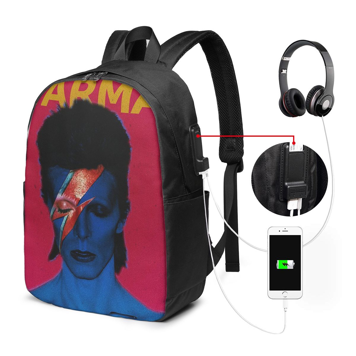 Davids Bowied Backpack Travel  - Women Bags College บทวิจารณ์และราคา