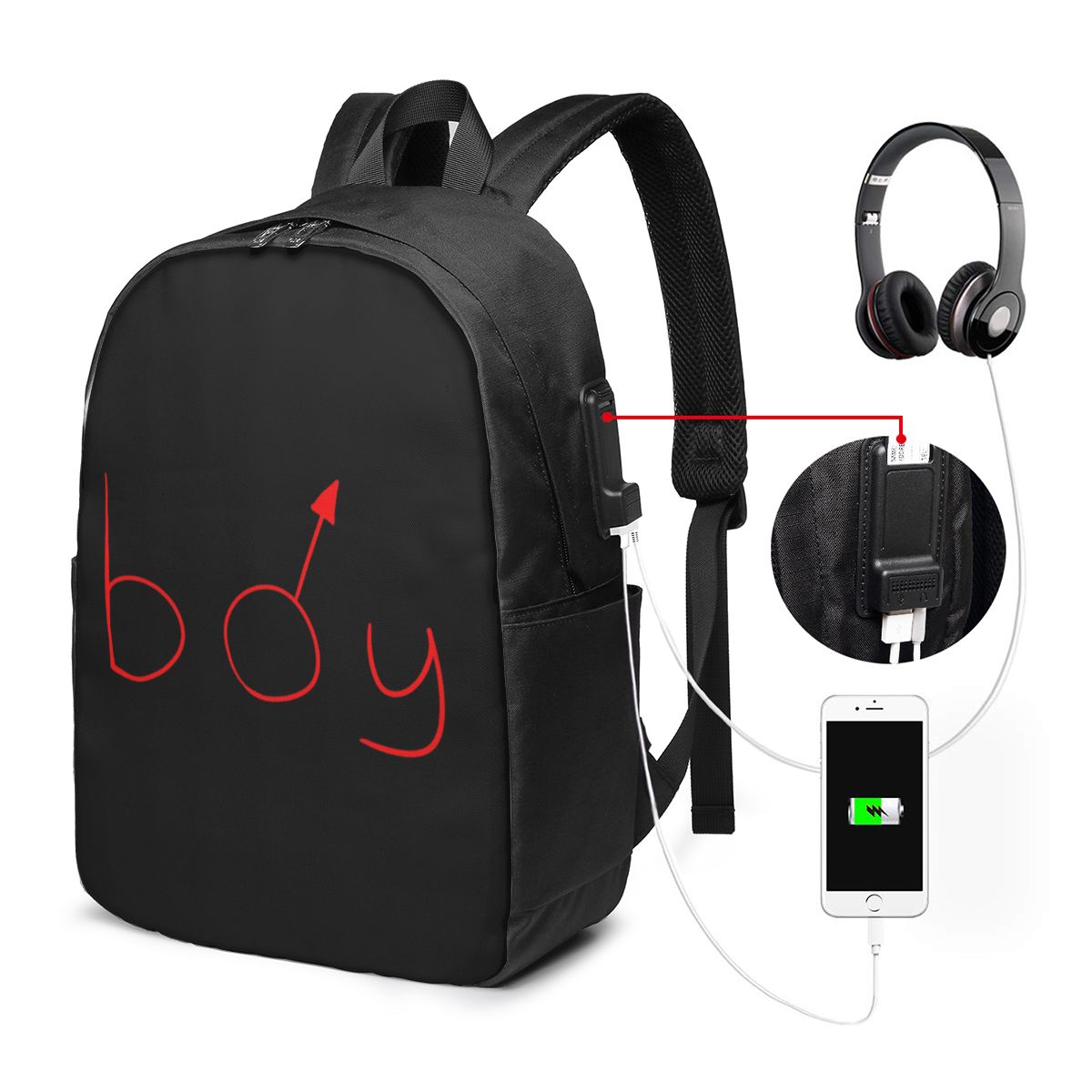 Boymoder Hat And Shirt Backpac - Women Bags College บทวิจารณ์และราคา