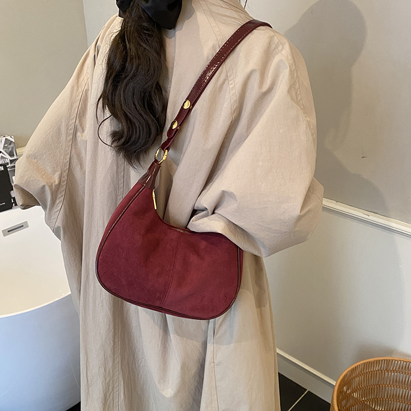 LEFTSIDE Women Small Suede Sho - Women Bags Trend 2025 บทวิจารณ์และราคา