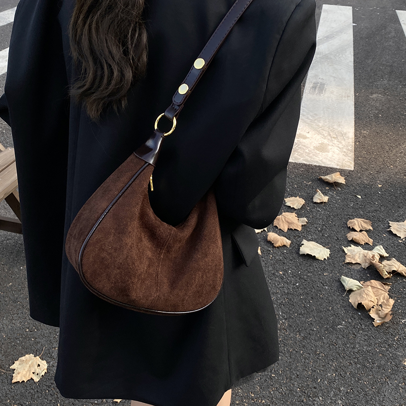 LEFTSIDE Women Small Suede Sho - Women Bags Trend 2025 บทวิจารณ์และราคา
