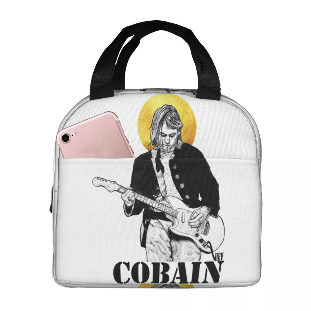 Kurt Cobain Insulated Lunch Ba - Women Bags Kurt บทวิจารณ์และราคา