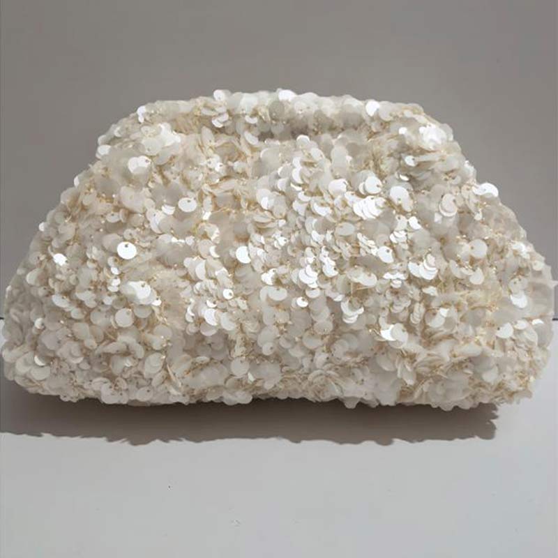 Sequined Clutch Bag New Women  - Evening Bag Beaded บทวิจารณ์และราคา