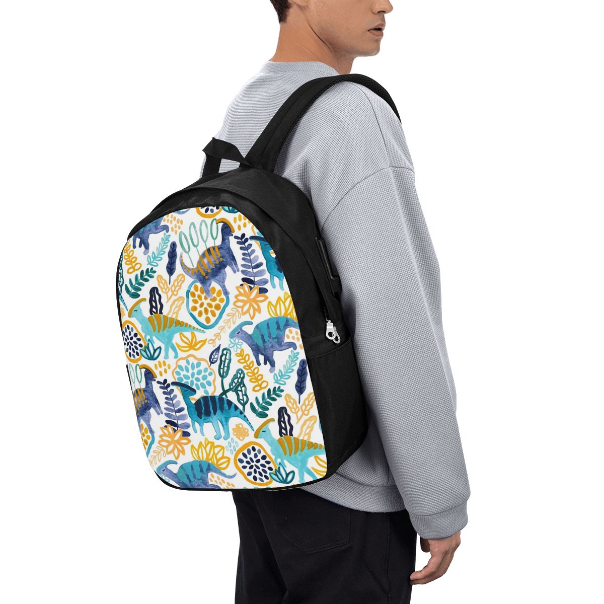 Gouache Parasaurolophuses Back - Women Bags College บทวิจารณ์และราคา