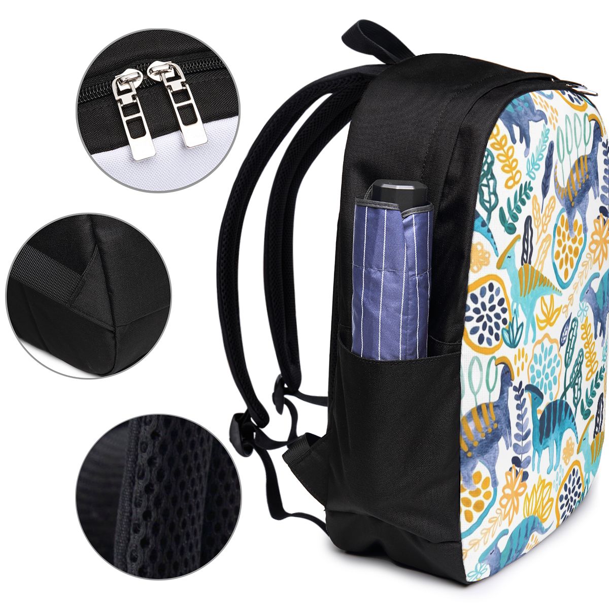 Gouache Parasaurolophuses Back - Women Bags College บทวิจารณ์และราคา