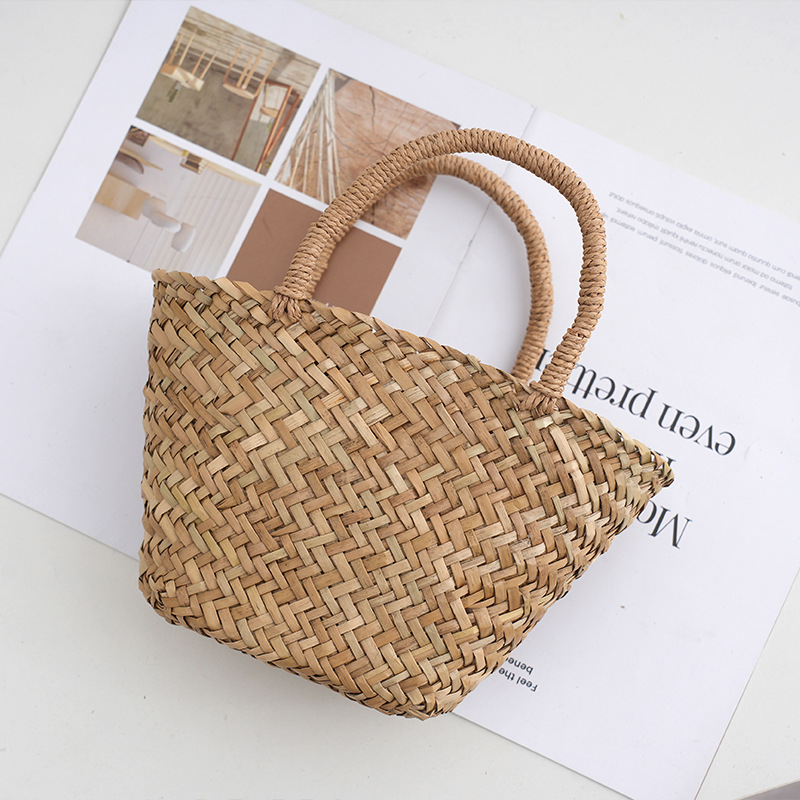 Handmade Wicker Rattan Bag Boh - Basket Bag Wicker บทวิจารณ์และราคา