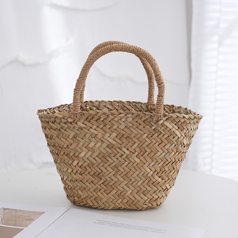 Handmade Wicker Rattan Bag Boh - Basket Bag Wicker บทวิจารณ์และราคา