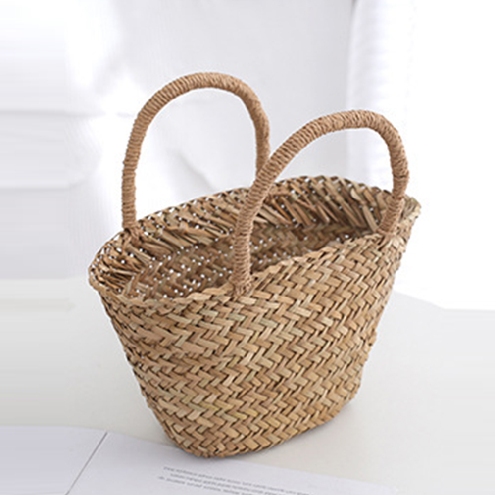 Handmade Wicker Rattan Bag Boh - Basket Bag Wicker บทวิจารณ์และราคา