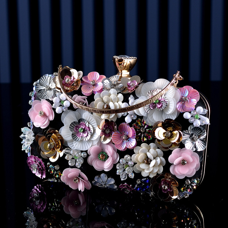 Fashion Women Bags Flower Diam - Evening Bag Beaded บทวิจารณ์และราคา