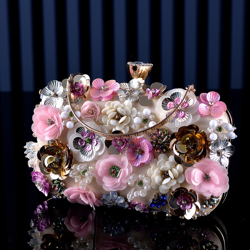 Fashion Women Bags Flower Diam - Evening Bag Beaded บทวิจารณ์และราคา