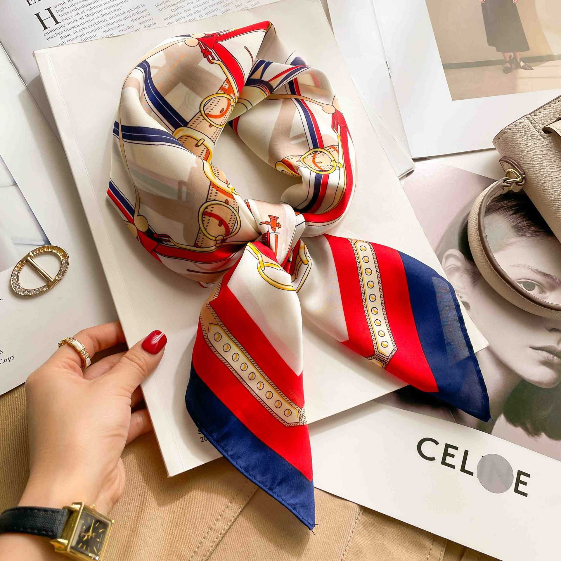 70cm Luxury Belt Print Silk Sq - Women Bags Online บทวิจารณ์และราคา