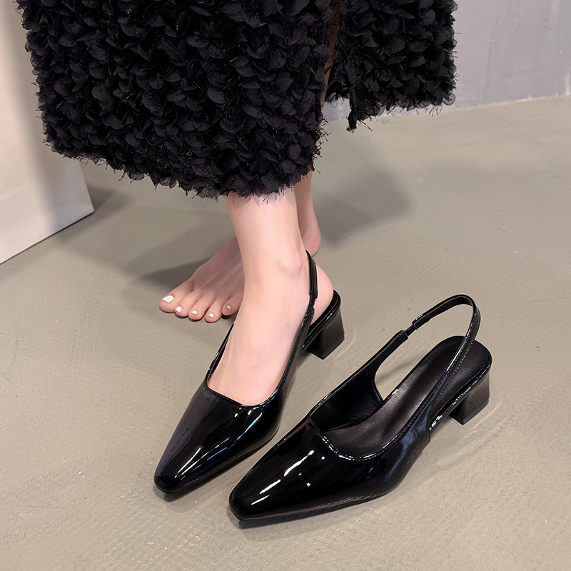 Patent Leather Bag Sandals Sum - Women Bags And Shoes บทวิจารณ์และราคา