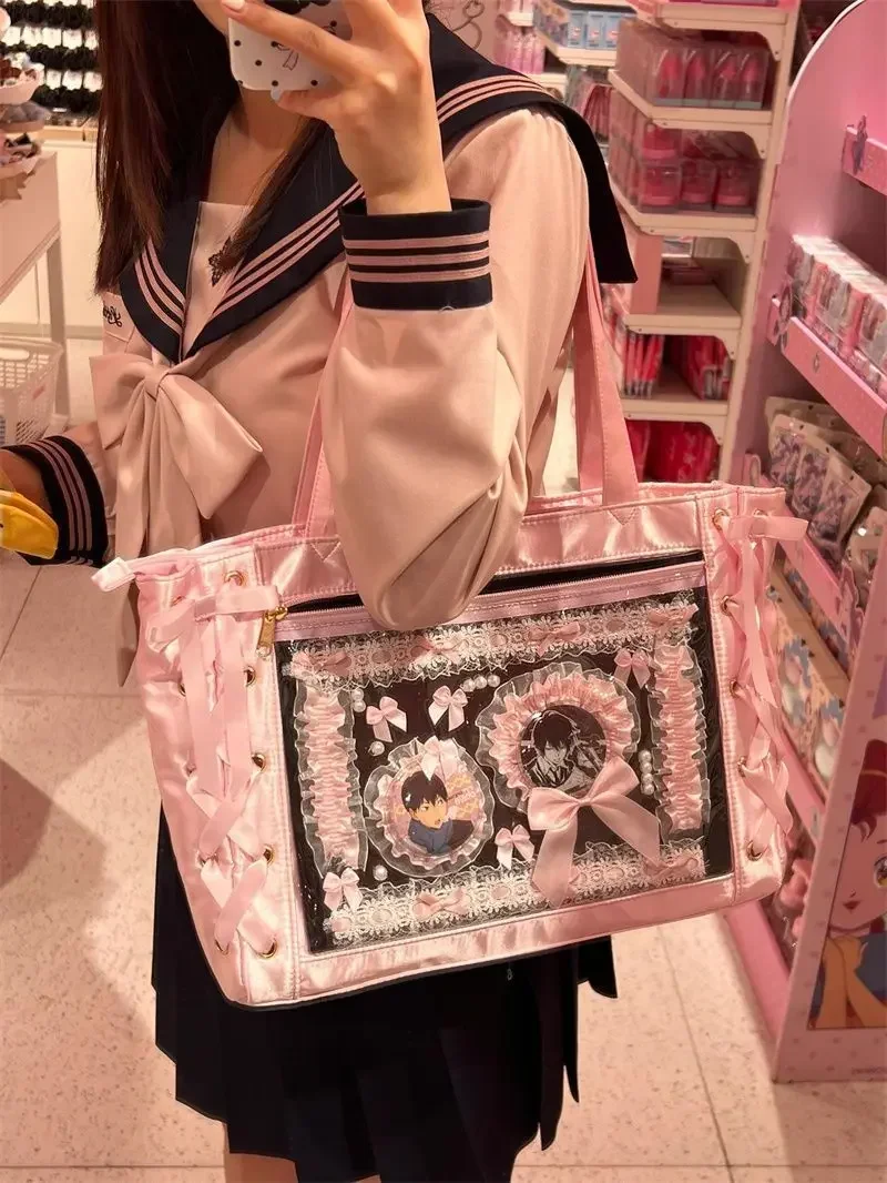 New Y2K Sweet Lolita Pink Ita  - Women'S Japanese Bags บทวิจารณ์และราคา