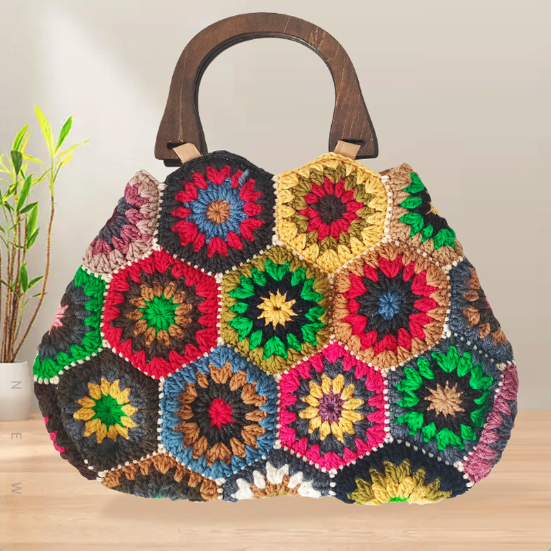 Bohemian Granny SquareCrochet  - Women Bags 2026 Trends บทวิจารณ์และราคา