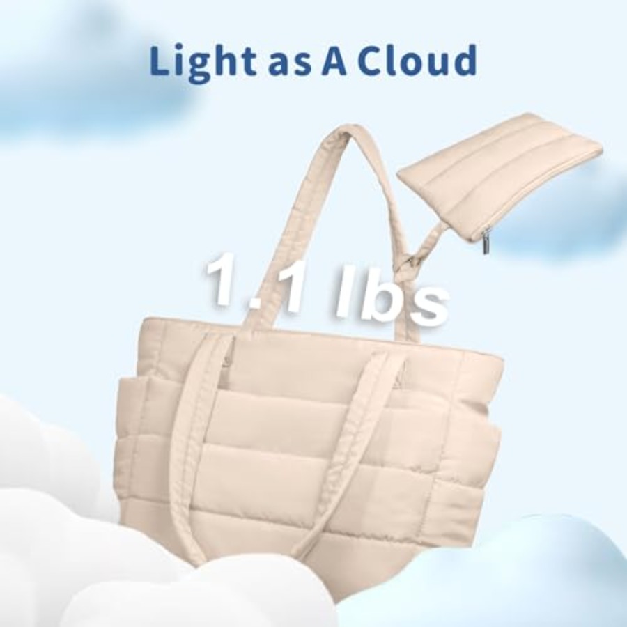 TOPDesign Puffer Tote Bag for  - Women'S Bags For Work บทวิจารณ์และราคา