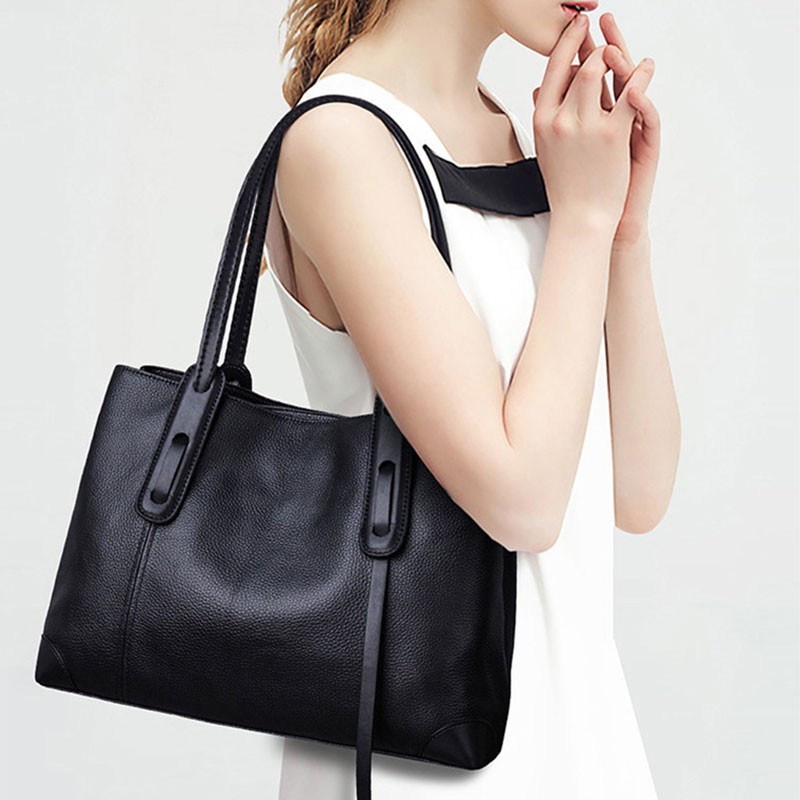 Genuine Leather Tote Bag Luxur - Women Bags On Sale บทวิจารณ์และราคา